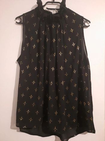 Blouse noir et doré