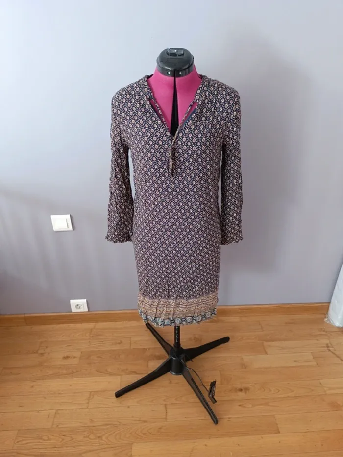 Tunique bleue manches 3/4 – Taille S 💙 Akoz De Toi