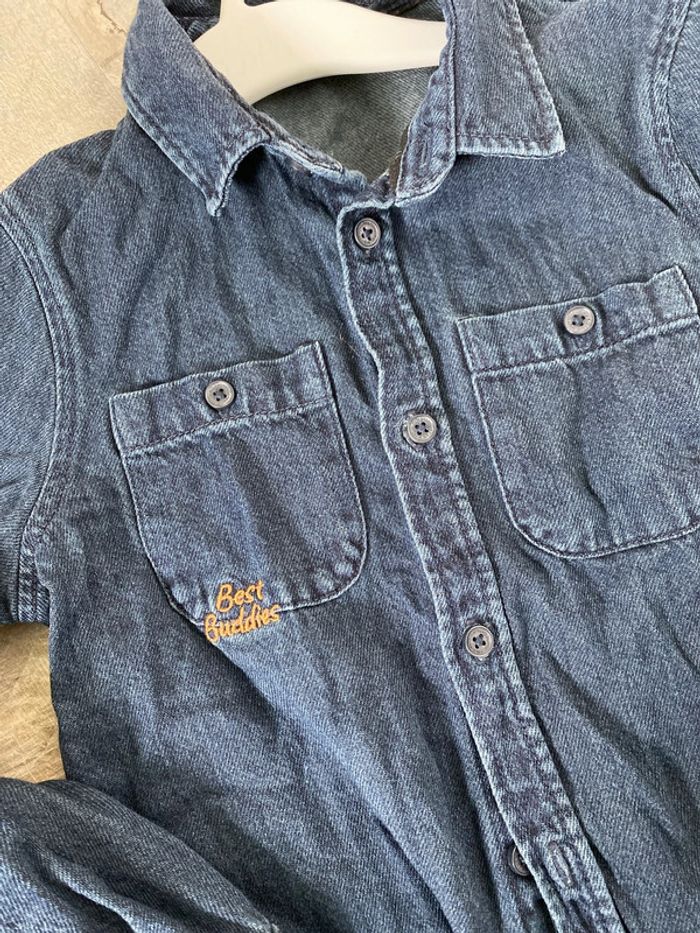 Chemise en jeans fonce - photo numéro 3