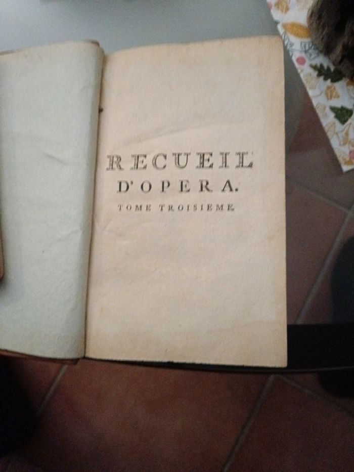 Livre ancien. Recueil d'opéras bouffons tome 3 de 1771 - photo numéro 4