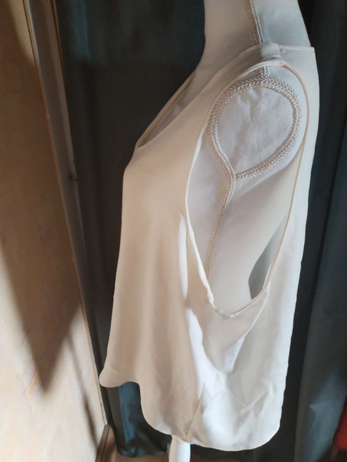 Débardeur crème beige taille 48 - photo numéro 4