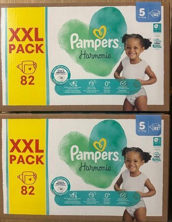 Lot de 02 cartons Pampers T4 Harmonie xxl