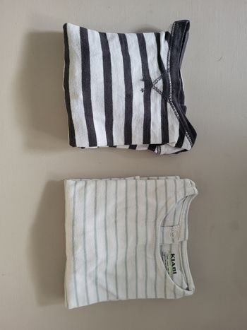 2 tee-shirts manche longues