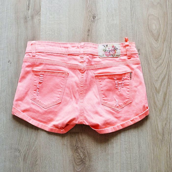 Daysie Denim Mini Short Jeans Rose Passion Femme Vintage Exclusive Collection (Taille 42) - photo numéro 9