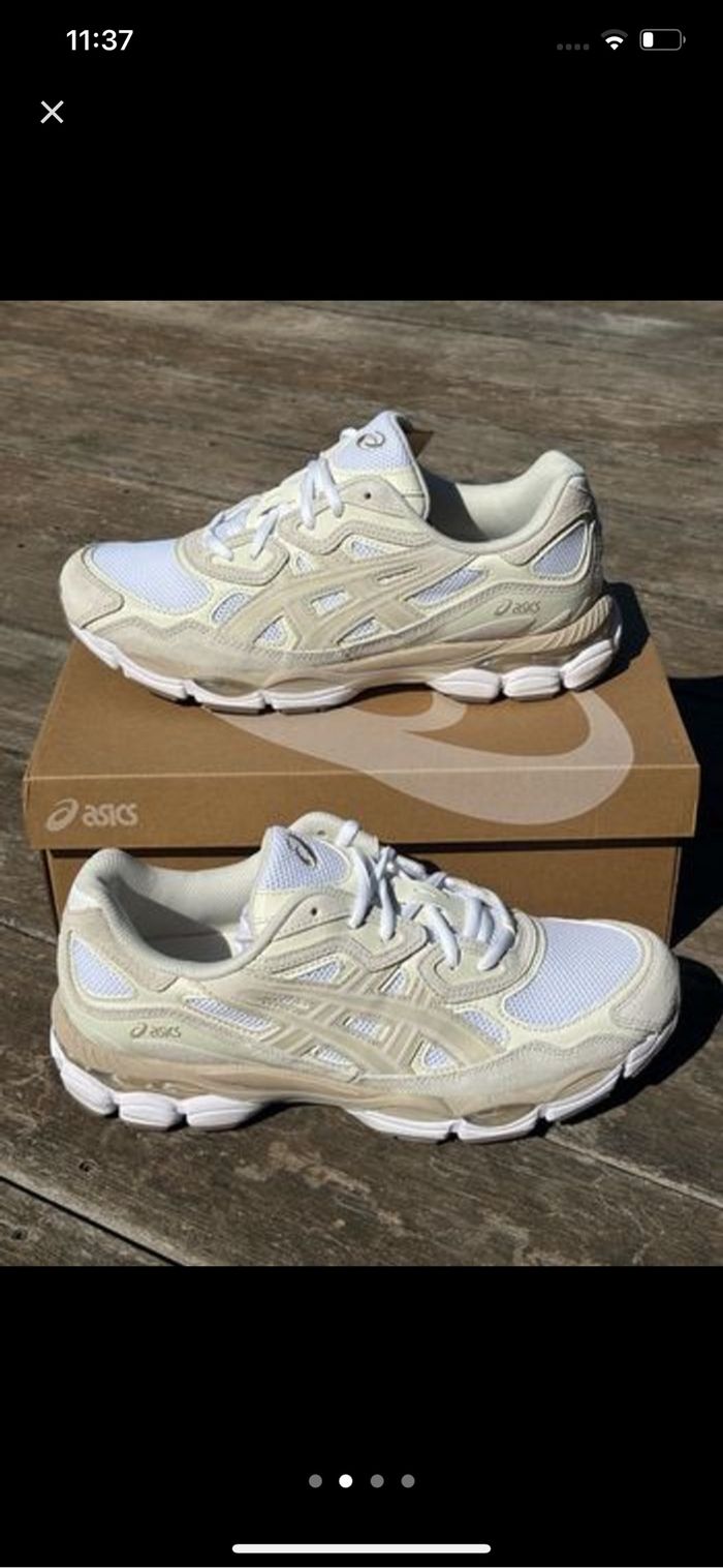 Asics gel nyc beige blanche crème 44 - photo numéro 2