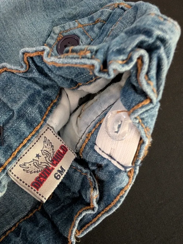 Short effet jean réglable - photo numéro 3