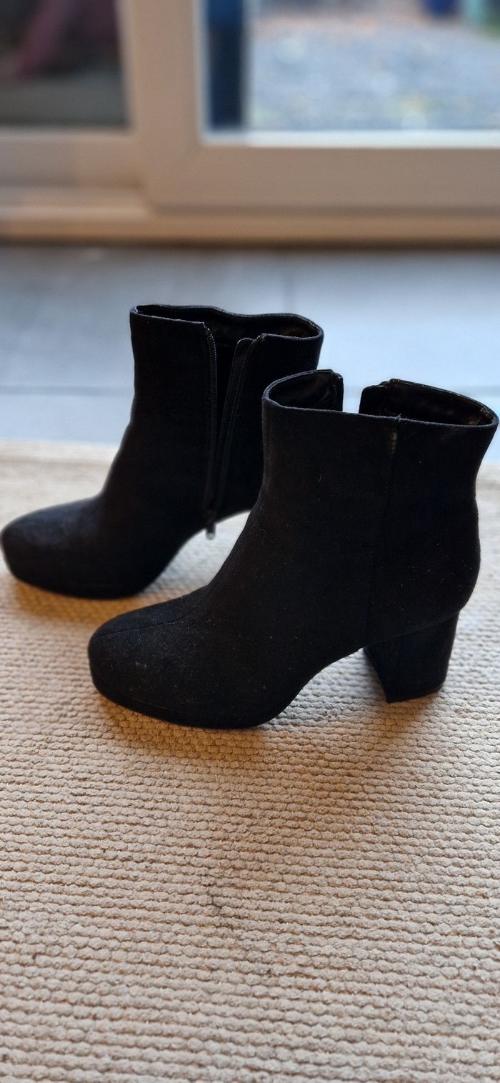 Bottines plateforme noires T 40