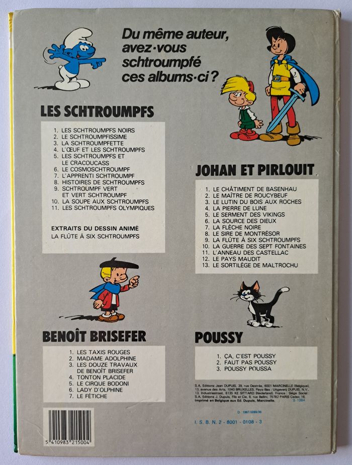 📚 BD Les Schtroumpfs Noirs Peyo Dupuis 1978 - photo numéro 4