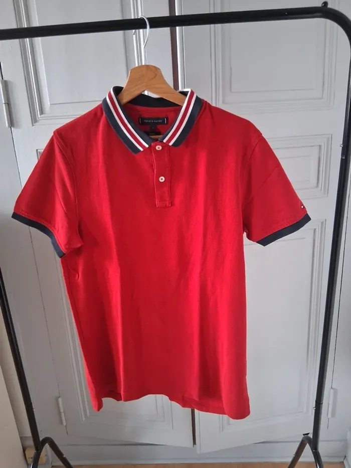 Polo rouge - Tommy Hilfiger - L