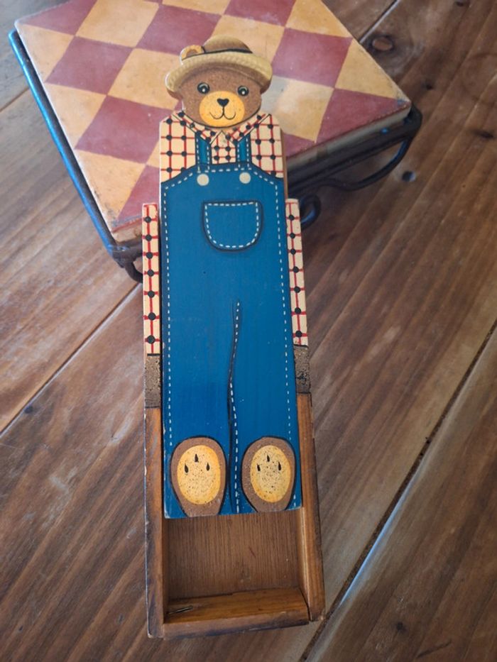 Plumier en bois vintage - photo numéro 20