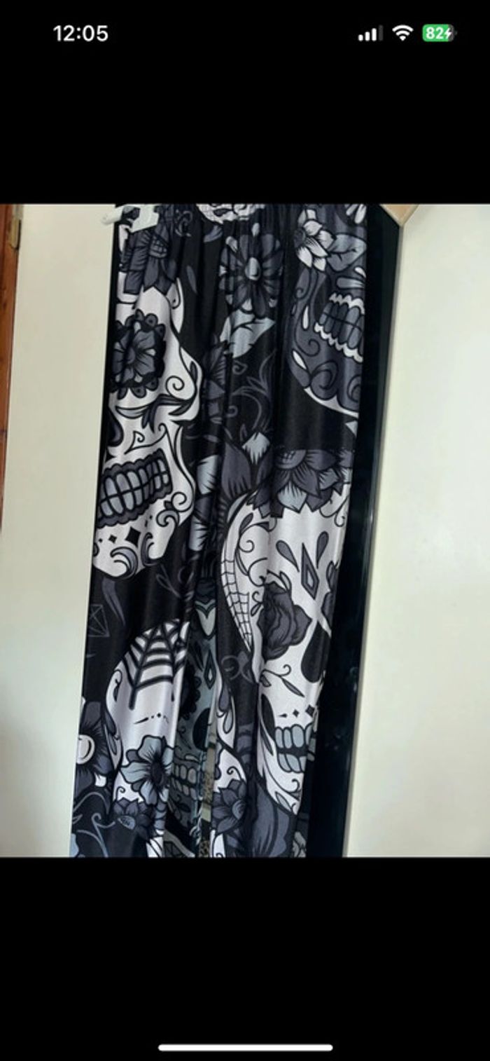 Legging tête de mort taille S 36 - photo numéro 2