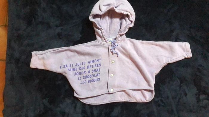 Gilet à capuche 12 mois