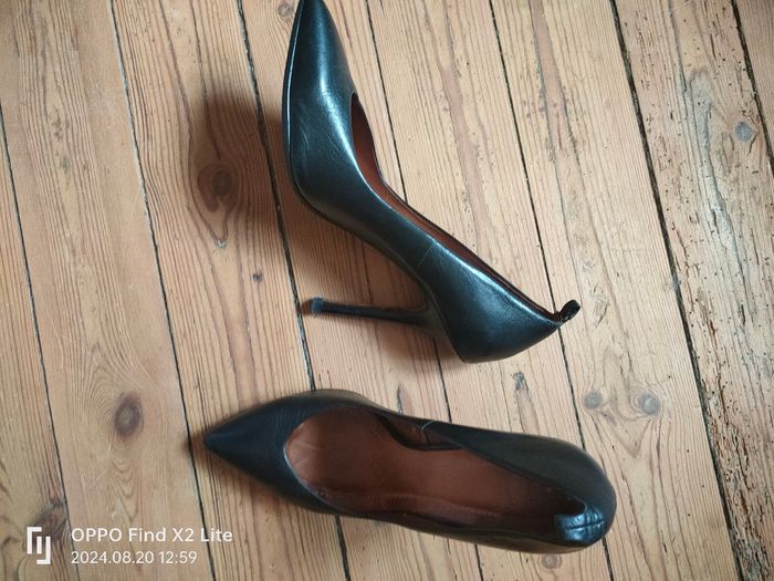 Escarpins cuir noir T 40 - photo numéro 3