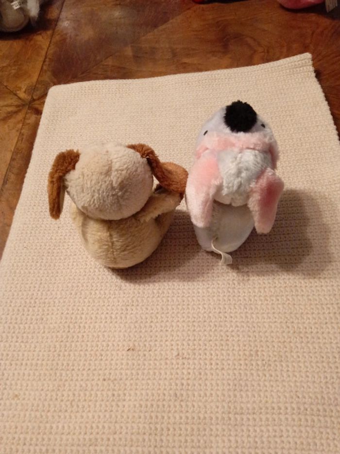 Lot de 2 peluches chien - photo numéro 2