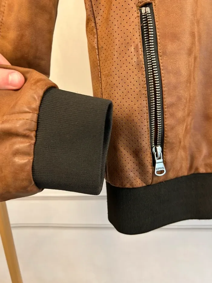 Veste Biker Kaporal Camel M neuve - photo numéro 6