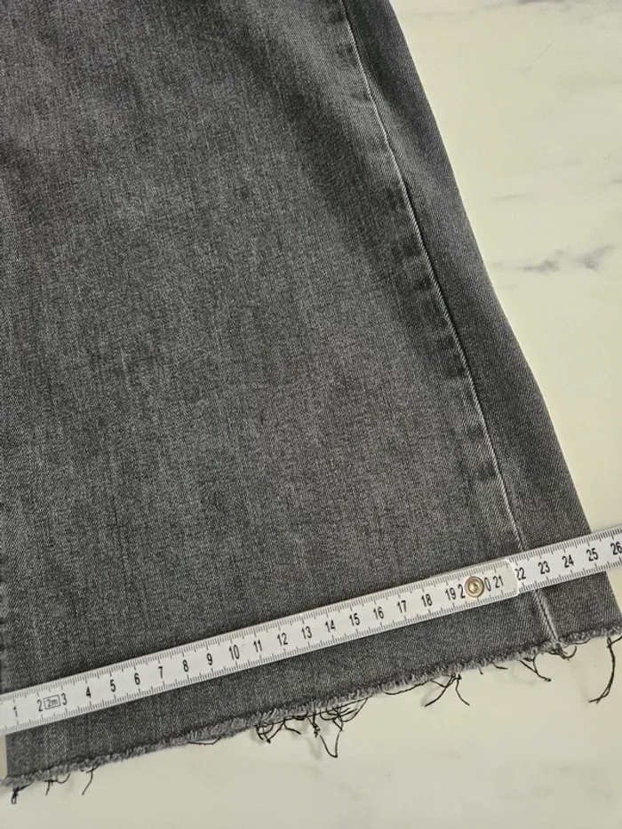 Oraije jeans gris taille haute S - photo numéro 13