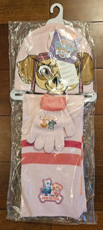 Bonnet, écharpe et gants (ensemble 3 pièces) - Pat Patrouille - Taille enfant 3 ans et +
