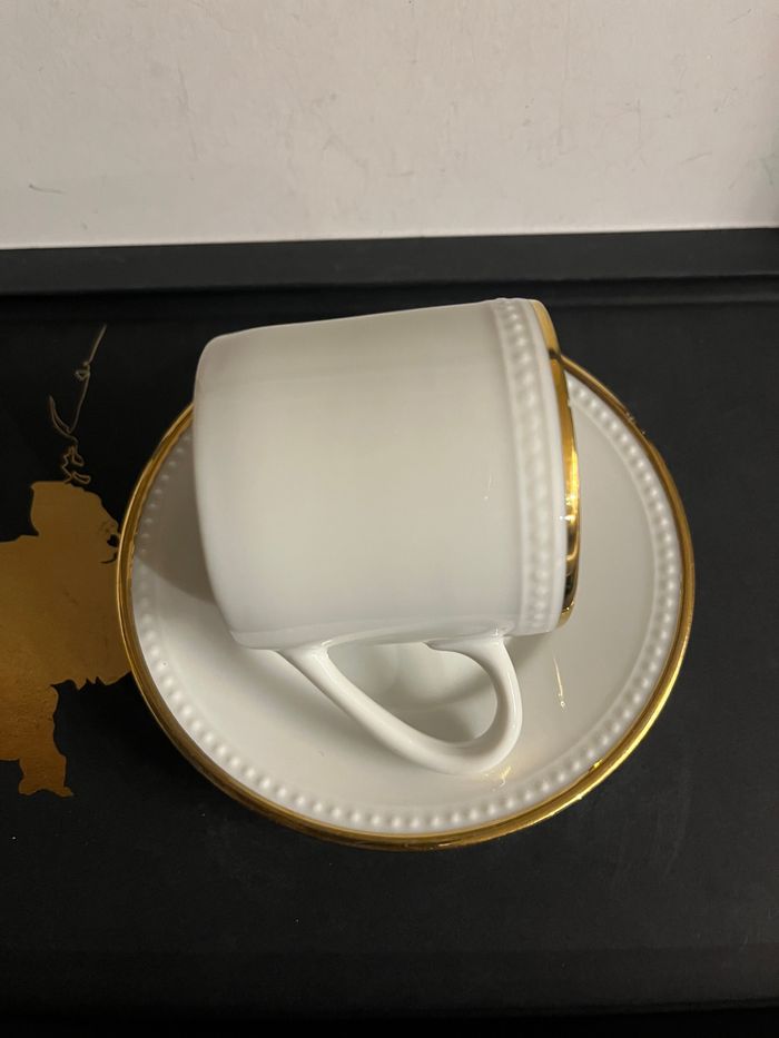 Lot de 5 tasses et 5 sous tasses à café Orialis - photo numéro 6