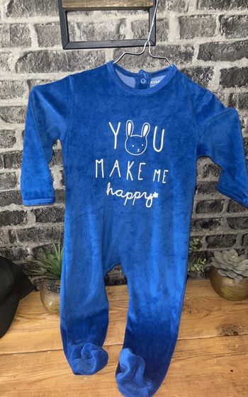 Pyjama Kiabi bleu électrique