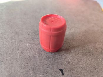 Playmobil tonneau bois rouge