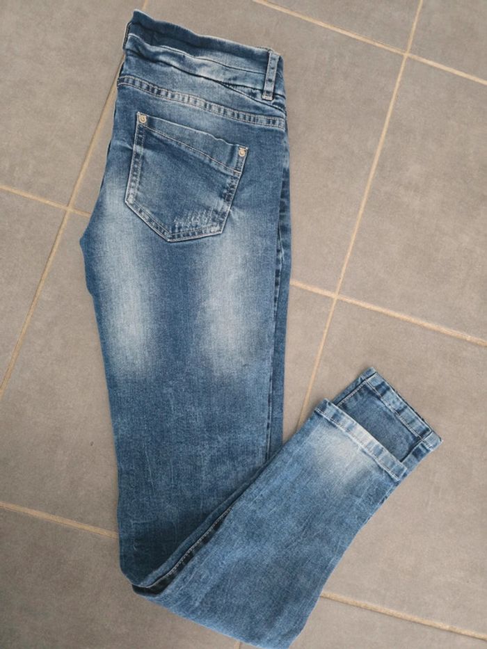 Jean skinny bleu - photo numéro 5