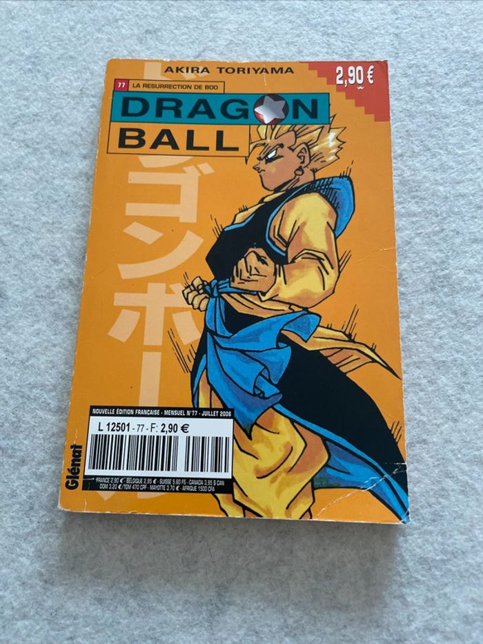 Manga Dragon Ball 77 Kiosque Mensuel Edition Orange FR Glenat DBZ