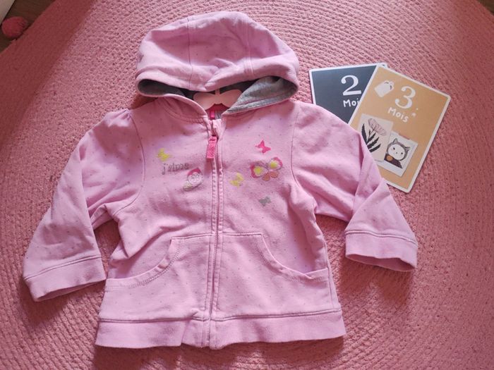 Gilet zippé/ veste bébé fille Orchestra 23 mois