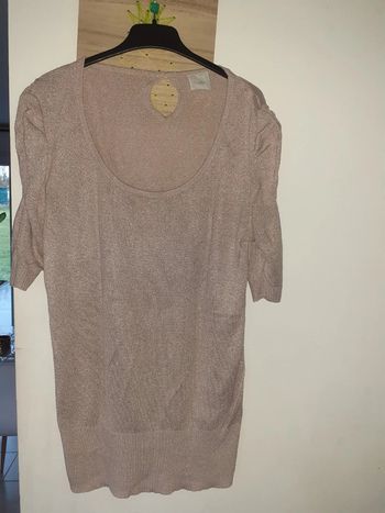 Pull fin pailleté camaïeu