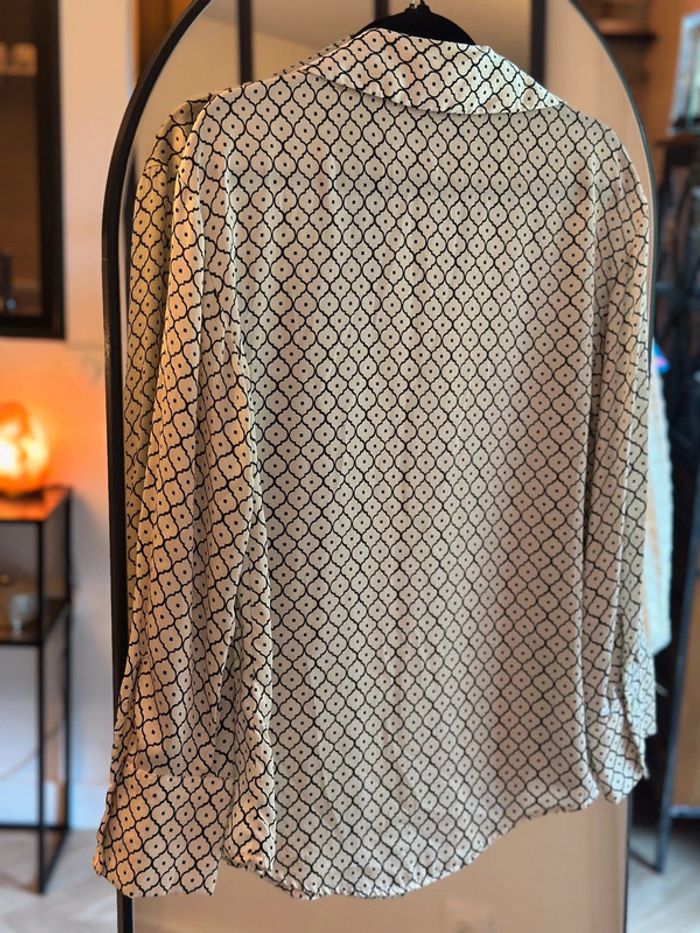Chemise Zara fluide à motifs géométriques T.XS/S oversize - photo numéro 4