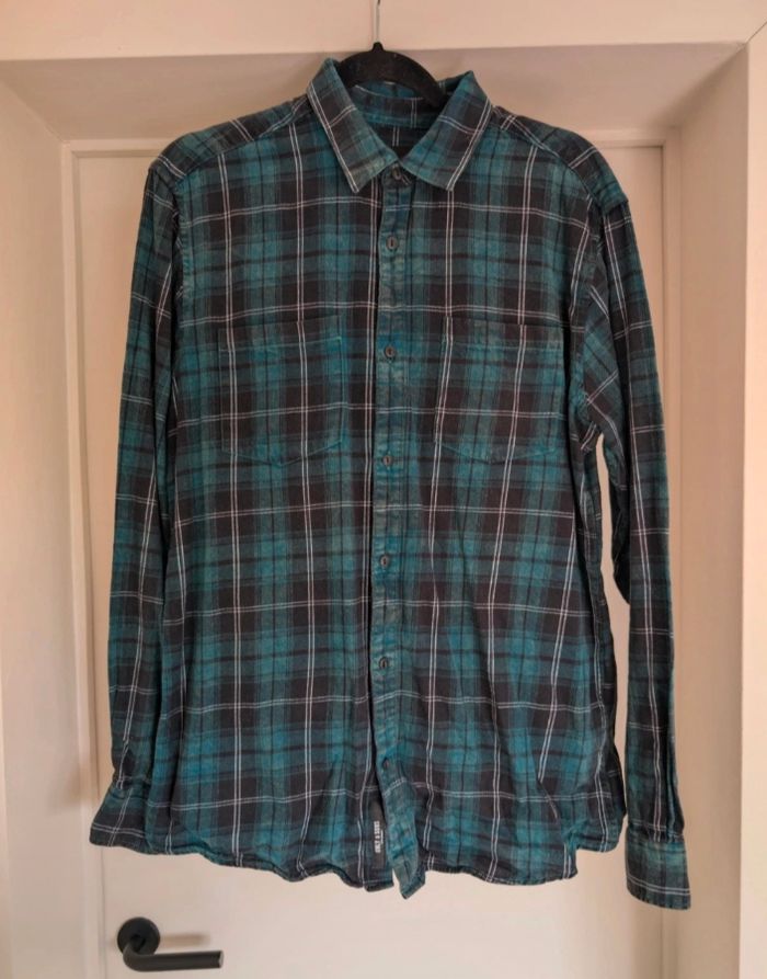 Only & Sons chemise à carreaux verts régulière - Taille M