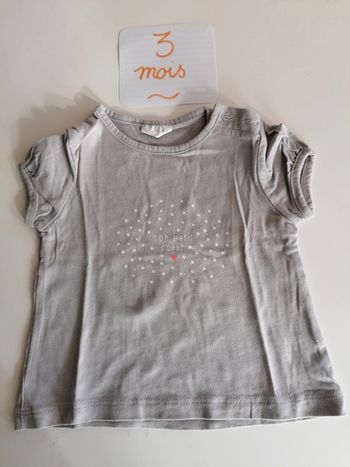 Tshirt manches courtes kiabi 3 mois