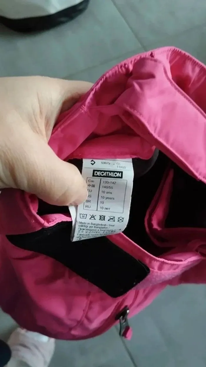 Salopette de ski Decathlon rose taille 10 ans - photo numéro 6