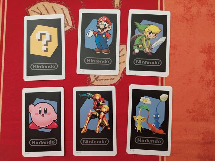 6 cartes Nintendo