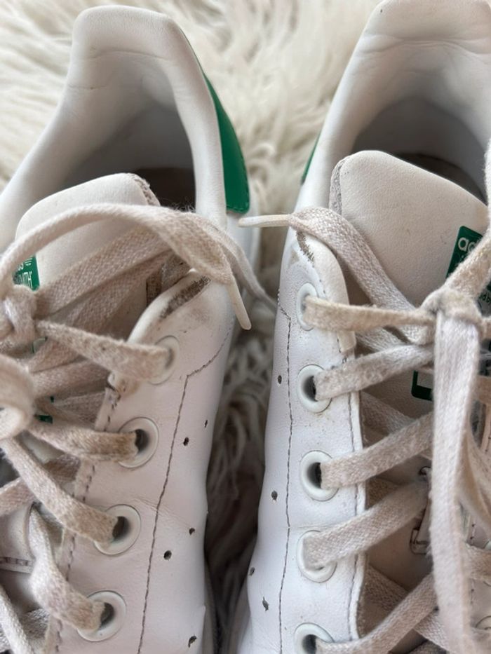 Baskets adidas stan smith blanc/vert taille 36 2/3 - photo numéro 5