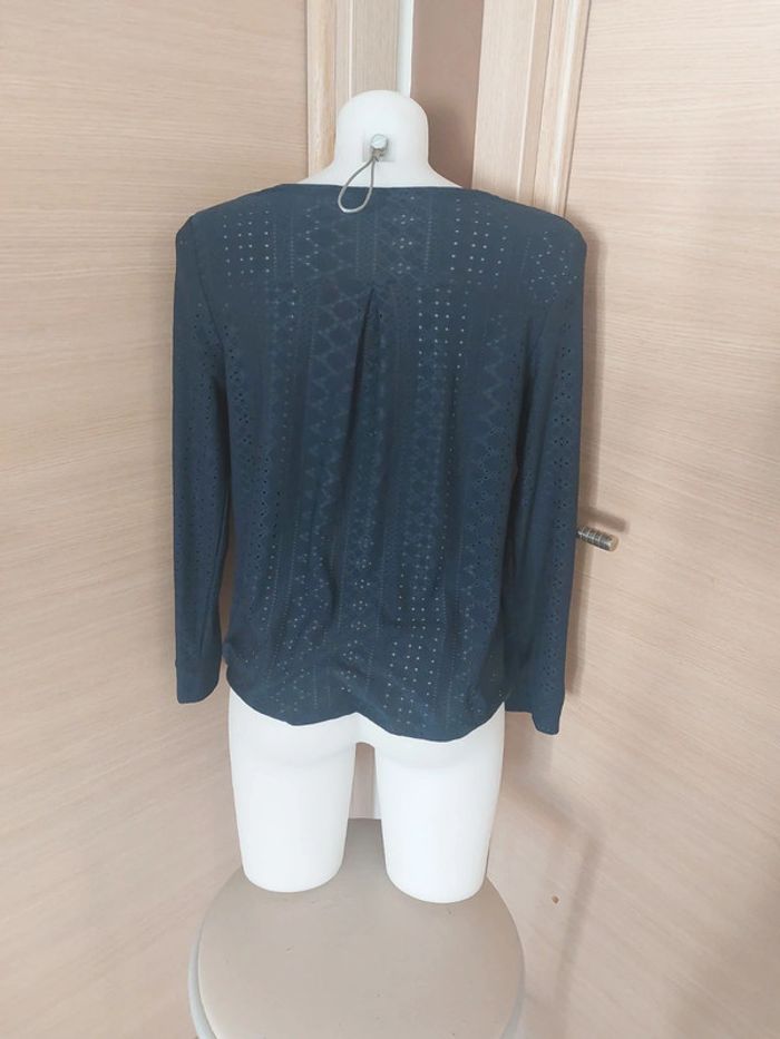 Haut fantaisie bleu marine - photo numéro 3