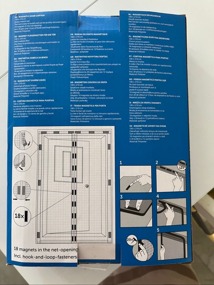 Moustiquaire magnétique 100 x 210 cm - photo numéro 5