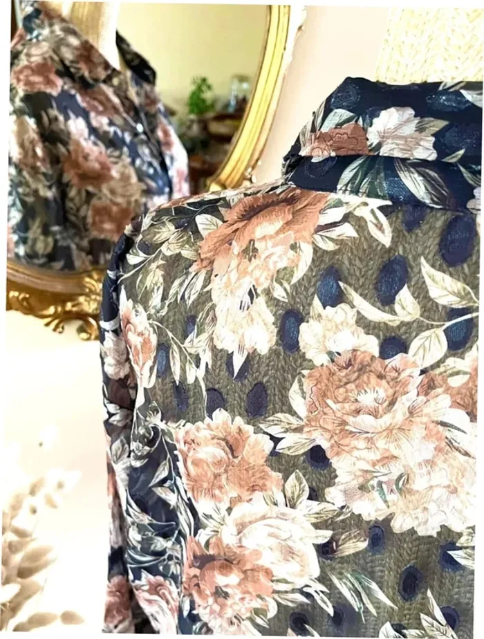 Sublime Haut manche longue Transparent Floral Sophyline taille M/L - photo numéro 16