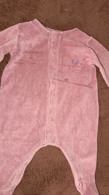 Pyjama une pièce velours petit bateau 3 mois
