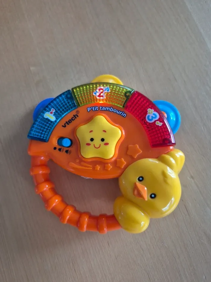 Jouet bébé p'tit tambourin électronique
