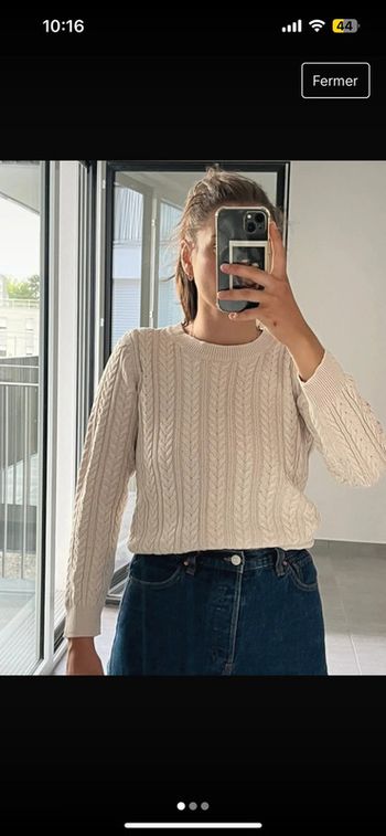 Pull rose poudré