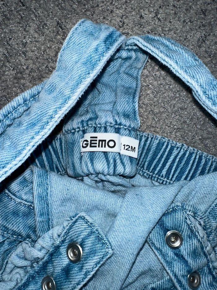 Ensemble Robe en jean + t shirt manches longues cerises Gémo - photo numéro 4