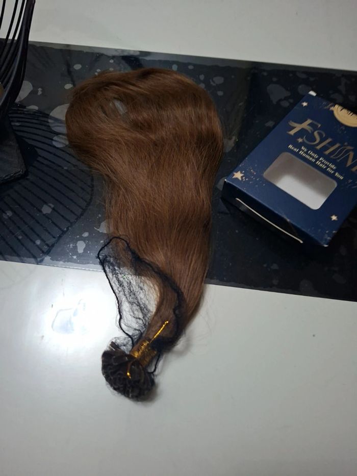 Extension de Cheveux a la kératine 40cm brun foncé - photo numéro 5