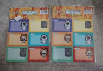 Étiquettes scolaire bagguay cahiers livres