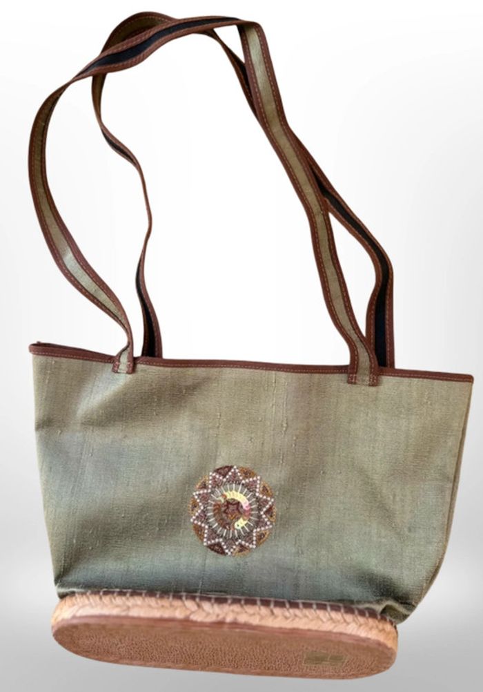 🤩 superbe sac NEUF en tissu et espadrille