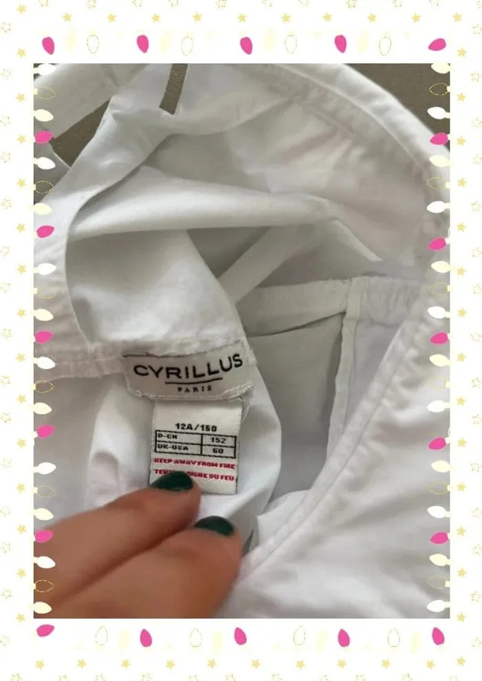 Tunique blanche Cyrillus - Taille 12 ans fille - photo numéro 3