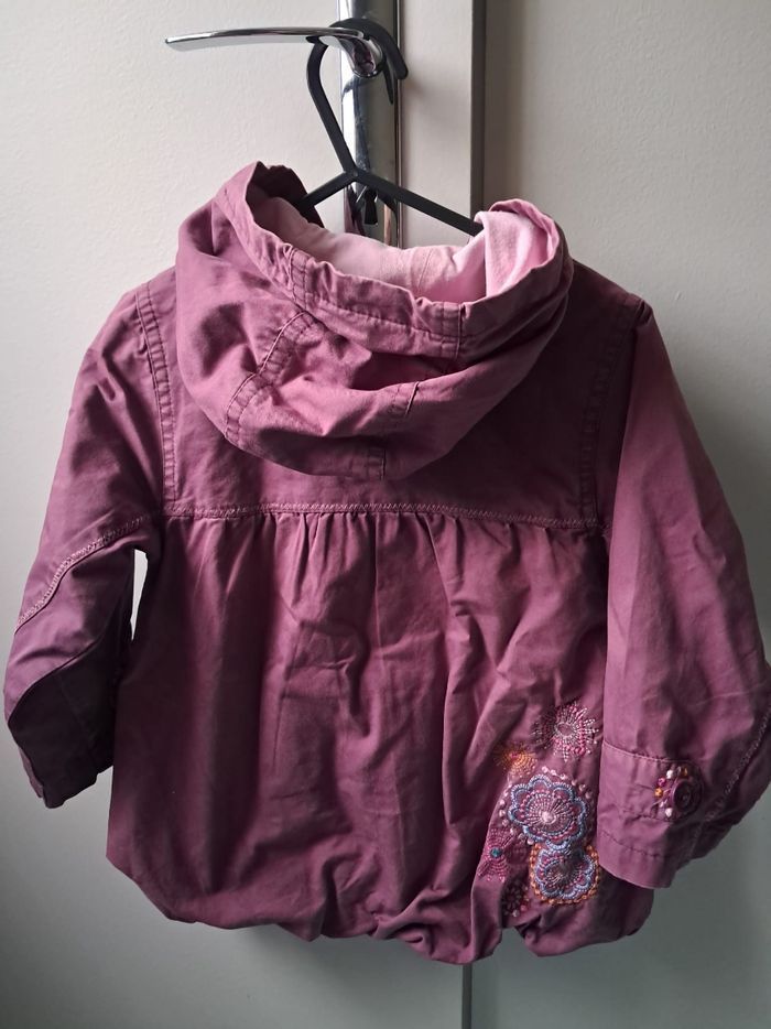 Manteau mi-saison avec capuche fille 18 mois 81 cm Orchestra - photo numéro 4