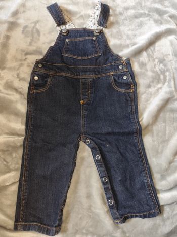 Salopette jean petit bateau 12 mois 