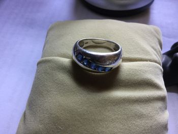 Bague en argent et saphir
