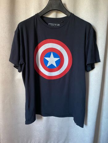 T-shirt noir manches courtes captain américa XXL Marvel