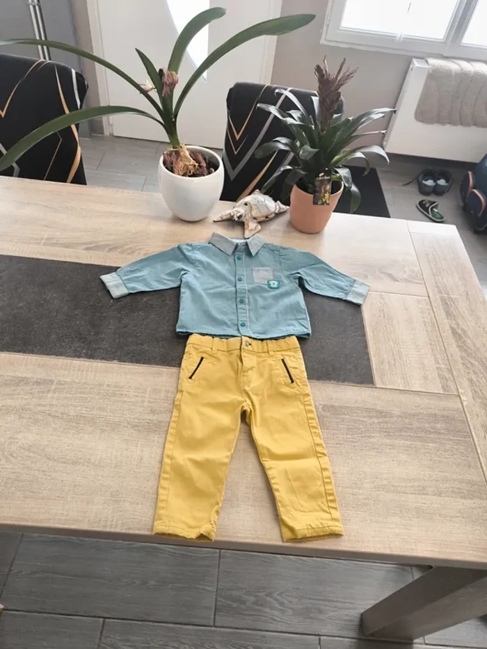 Ensemble 3 pièces garçon 12 mois obaibi - photo numéro 3